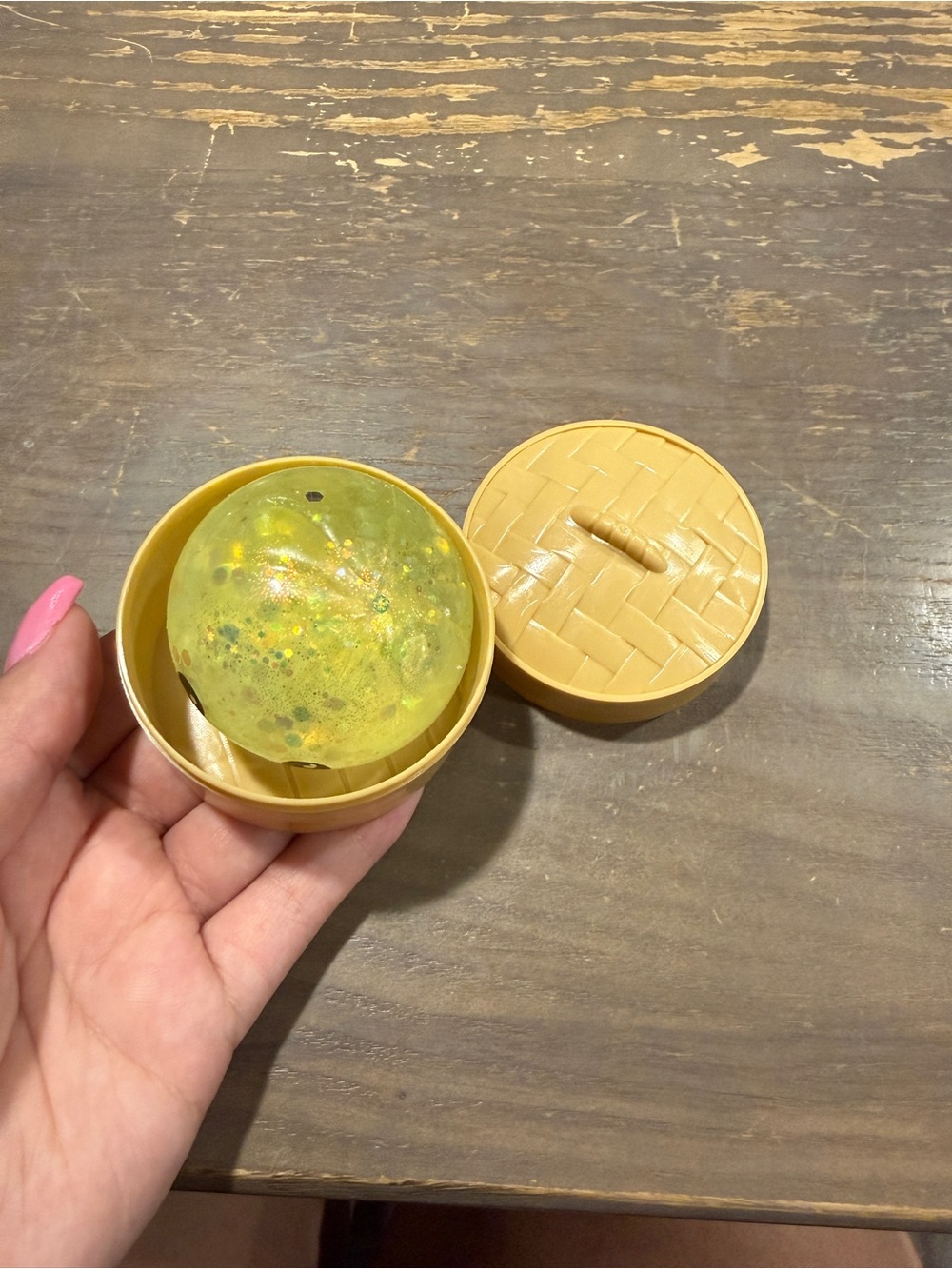Mini glitter dumpling